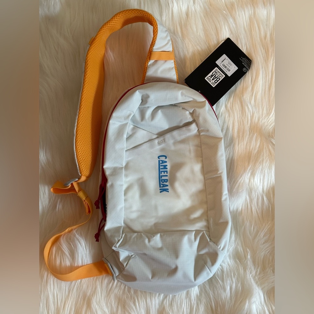 NWT - CamelBak White and Orange Sling Bag